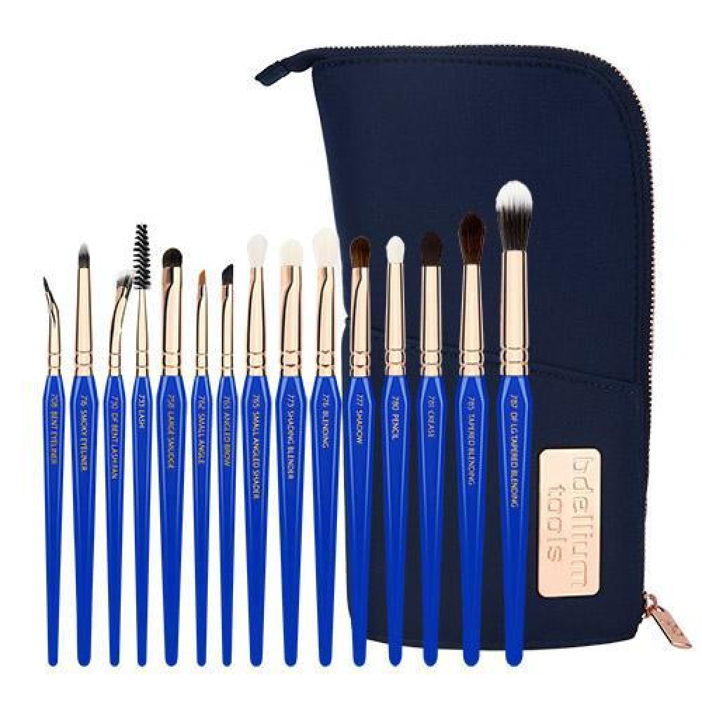 Bộ Cọ Trang Điểm Mắt 15 Cây BDELLIUM TOOLS Golden Triangle Eyes Only Complete GOLDENEYE